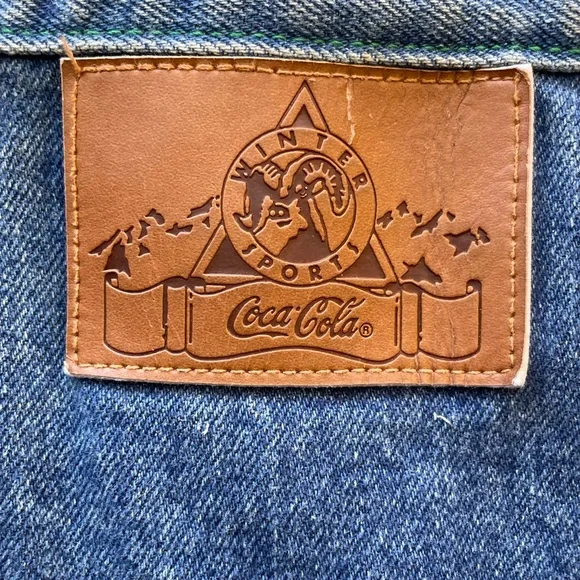 Coca-Cola Vintage 1986 Deadstock NWT Denim Jean Midi Skirt Button-Front 8 - Picture 8 of 15